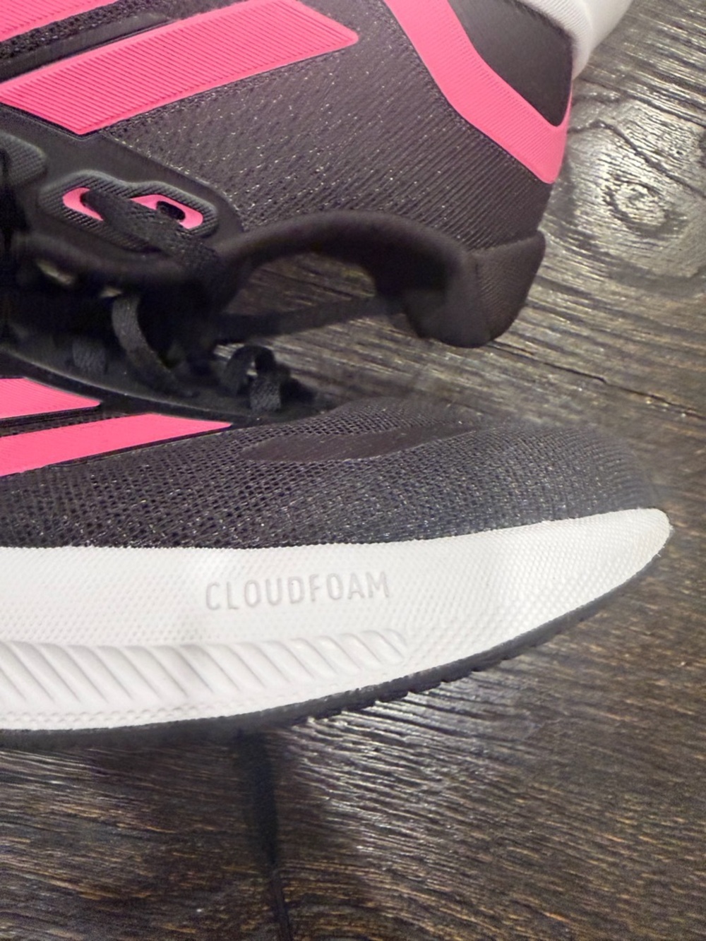 Adidas RunFalcon 5 Women's Size 9 Athletic Shoes Black Pink - Picture 3 of 11